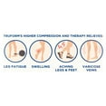 thumbnail image 6 of Truform Microfiber Medical Compression Socks 20-30 mmhg Knee High Closed Toe Beige Medium, 6 of 8