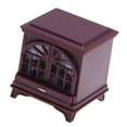 thumbnail image 3 of BELOVING Cheminée Miniature pour Maison de Poupée 1/12 avec Lumière LED Mini Cheminée pour Diorama Rouge Brun, 3 of 10