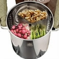 thumbnail image 4 of Advanced Royal Champion 52QT Stainless Steel Round Stock Pot with Cast Iron Burner, 200,000BTU Outdoor Seafood Boil Pot and Propane Stove, Silver, 4 of 6