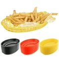 thumbnail image 2 of Red Plastic Baskets for Food,Reusable Oval Fast Food Baskets 12pcs, Microwave& Dishwasher Safe Food Grade Plastic Food Service Tray for Party Picnic BBQ Burger Fries Sandwiches, 2 of 8