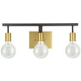 thumbnail image 5 of Aspen Creative 62176, Three-Light Metal Bathroom Vanity Wall Light Fixture, 19-1/2" Wide, Transitional Design in Bronze, 5 of 6