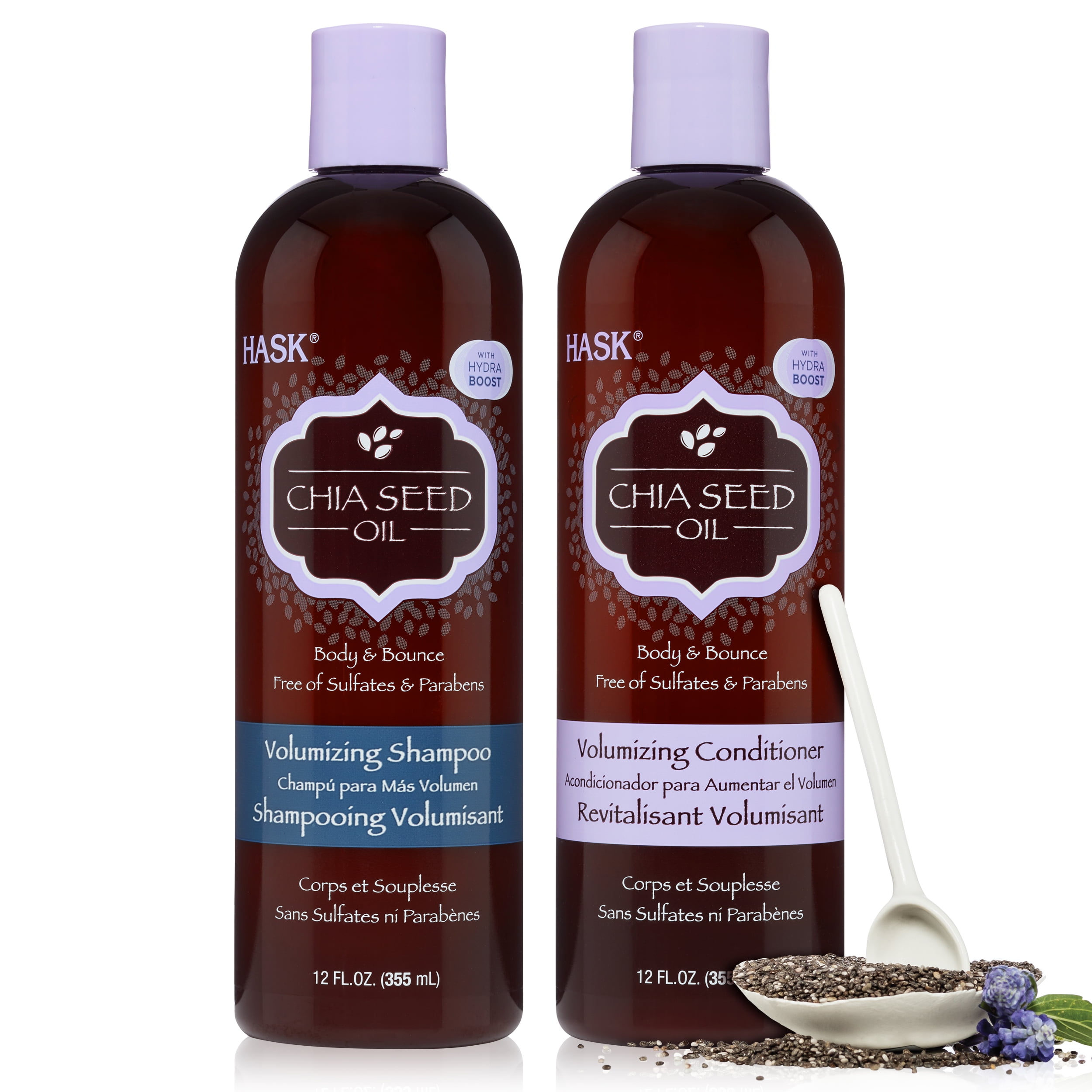 【chai】 HASK Volumizing Conditioner Sulfate Free Chia Seed Oil with
