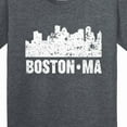 thumbnail image 4 of Inktastic Boston Massachusetts City Skyline with Grunge Youth T-Shirt, 4 of 5