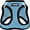 Harness (Baby Blue/Black Trim), variant on Best Pet Supplies Dog Vest Harness All-Weather Mesh Reflective Vest, Royal Blue/Black, S