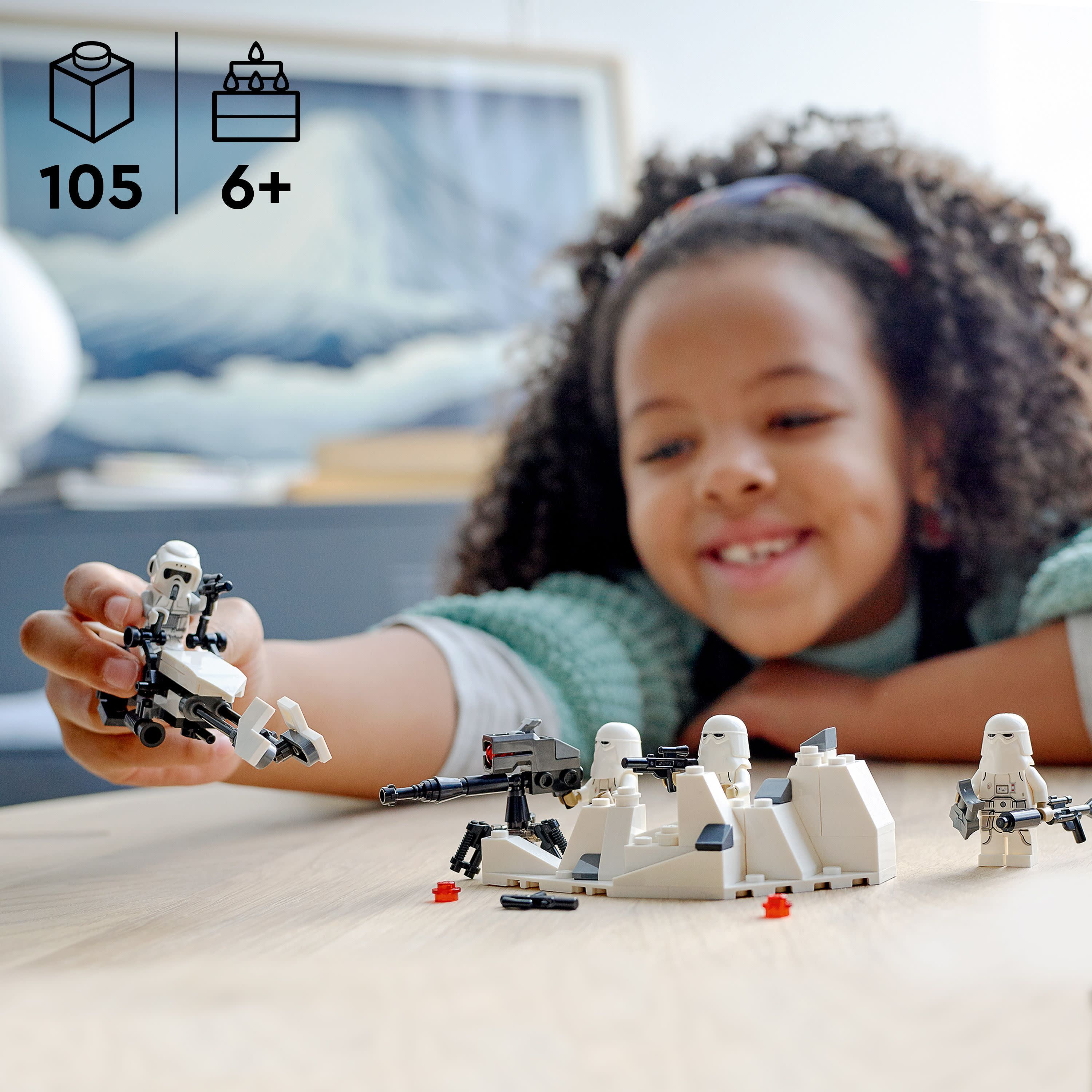 LEGO Star Wars 75320 pas cher, Pack de combat Snowtrooper