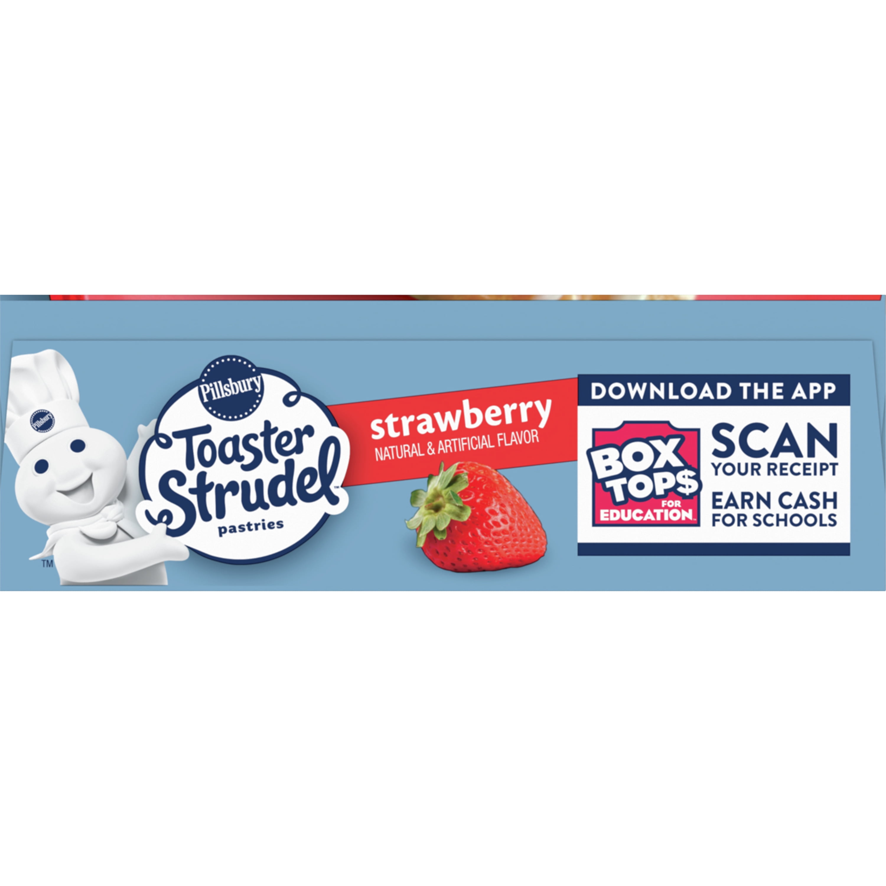 Pillsbury Frozen Toaster Strudel Pastries, Strawberry, 6 Ct, 11.7 oz