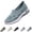 36# Blue, variant on Women's Butterfly Embroidered Loafers, Orthopedic Loafer Sneakers for Women, Wide Fit Comfort Breathable Knit Mesh Slip on Walking Shoes,Green,38
