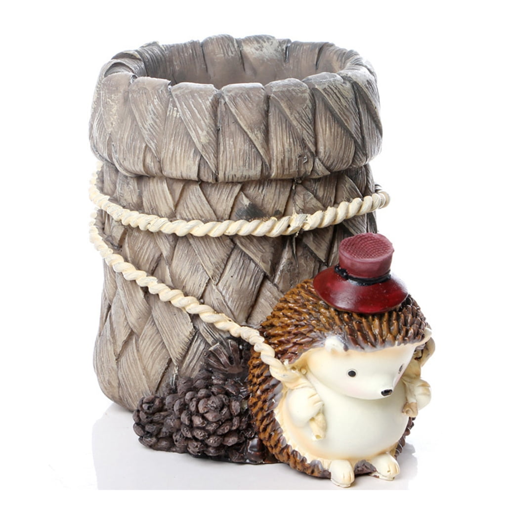 Geemin 3D Brush Pot Silicone Soap Molds Candle Molds Hedgehog Clay Mould Cake Mold