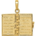 thumbnail image 4 of 14K 3D Lords Prayer Bible Pendant Yellow Gold Solid Precious Fashionable Unique An unforgettable keepsake to treasure forever, 4 of 7