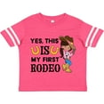 thumbnail image 3 of Inktastic Yes, this IS my First Rodeo- cowgirl in hat and boots Girls Toddler T-Shirt, 3 of 5