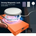thumbnail image 2 of Dteck Magnetic Case for Samsung Galaxy Z Fold 6, Compatible with MagSafe 360° Rotating Magnetic Ring Kickstand Phone Case Slim Hard PC Protective Cover for Galaxy Z Fold 6 5G,Orange, 2 of 11