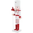 thumbnail image 3 of Household Small Nutcracker Figurine Christmas Nutcracker Decoration Tabletop Wooden Cartoon Nutcracker, 3 of 9