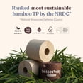 thumbnail image 3 of Unbleached Bamboo Toilet Paper Rolls - Eco-Friendly 3 Ply Toilet Tissue - 12 Long-Lasting Rolls - 360 Sheets/Roll - Organic, FSC Certified, Septic Safe TP - Lint-Free, PFAS-Free Bath Tissue, 3 of 5