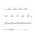 thumbnail image 1 of LED Vanity Mirror Light Bulb Mirror Front Light USB Makeup Light Tri-color Dimming Mirror Light Refill Lights, 1 of 9