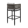 thumbnail image 4 of Armen Living Alegria 30" Aluminum & Rope Outdoor Bar Stool in Gray, 4 of 8