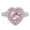 Pink, variant on Rings for Women Pink Heart Ring Plated Womens Ring Zir-con Full Diamond Ring Valentine's Day Gifts Clearance