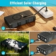 thumbnail image 6 of Power Bank Wireless Charger 68800mAh Built in Hand Crank and 4 Cables 15W Fast Charging Power Bank 7 Outputs & 4 Inputs Solar Portable Charger, SOS/Strobe/Strong Flashlights, Compass(Black), 6 of 8