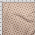 thumbnail image 4 of oneOone Georgette Viscose Light Beige Fabric Argyle Diy Clothing Quilting Fabric Print Fabric By Yard 42 Inch Wide, 4 of 4