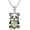 August-Peridot, variant on Panda Pendant Necklace with Heart Birthstone Panda Necklace Gift for Women