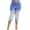 #7-Blue, variant on Pntutb Women's Plus Size Lace Print Splice Elastic Hight Waist Casual Leggings Pants