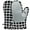 Black Plaid, variant on HEETLY Black Dots Oven Mitts Set, 2-Piece 10.6-Inch, 392°F Heat Resistant Cotton Gloves with Silicone Grip for Kitchen & Baking
