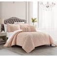 thumbnail image 2 of Chic Home Yasmine 9-Piece Embroidered Comforter Set, Queen, Blush, 2 of 3