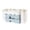 Blue & White, variant on Drawer‑Style Makeup Organizer Blue Multi‑Compartment Cosmetic Storage Box with 2 Pull‑Out Drawers for Vanity Countertop Dressing Table