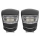 thumbnail image 3 of Dos luces delanteras y traseras de bicicleta, led, luz de advertencia de silicona de ahorro de energía, luz blanca (dos negras), 3 of 10