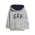 thumbnail image 1 of Sudadera con Capucha y Logo GAP para Bebé, Gris Jaspe Claro, Talla 4T, 1 of 3