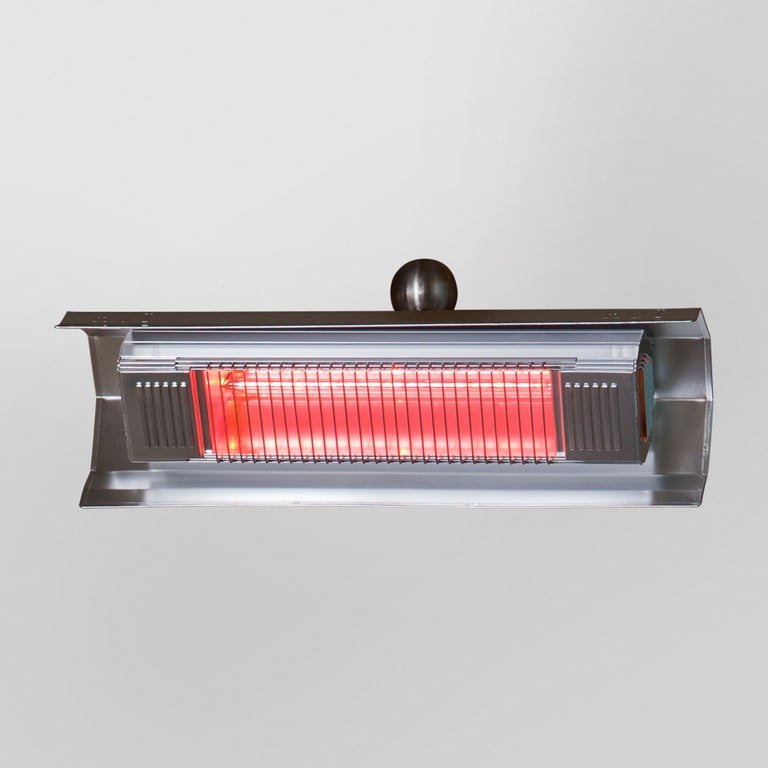 fire sense umbrella infrared patio heater 02117 Telescoping Offset Pole Mounted With Wheels 1500 Watt Indoor Outdoor Powder Coated Steel Tip over Protection System Cover Included 000 hours Fire Sense 60460 Mojave Sun