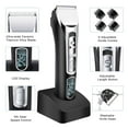 thumbnail image 3 of SEREED Hair Clippers for Men, Cordless Hair Trimmer Beard Trimmer Men Haircut Kit Rechargeable Waterproof with LED Display for Families, 3 of 7
