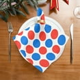 thumbnail image 5 of Iauyy Satin Napkins Set of 6- Red Blue Polka Dot- DIY Printing Decoration Cloth Napkin- Easy Care for Home/Party, 5 of 8
