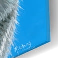 thumbnail image 3 of Epic Art 'Gray Cat' by Rebecca Wang Art, Acrylic Glass Wall Art, 12"x16", 3 of 8