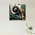 thumbnail image 2 of Designart Dog Sitting On The Laundry III Canvas Wall Art, 2 of 5