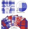 thumbnail image 3 of Soimoi Precut 10-inch Check Prints Cotton Fabric Bundle Quilting Squares Charm Pack DIY Patchwork Sewing Craft- Blue, Red & White-UY, 3 of 7