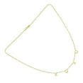 thumbnail image 3 of JewelStop 14k Yellow Gold Polished Finish 1mm XOXO Chain Necklace, Pear Shaped Lobster Clasp - 18", 3 of 5