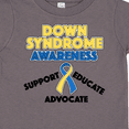 thumbnail image 4 of Inktastic Down Syndrome Awareness Support, Educate, Advocate Boys or Girls Toddler T-Shirt, 4 of 5