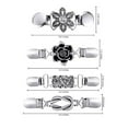 thumbnail image 2 of becaristey 4Pcs Fashion Sweater Shawl Clips Cardigan Collar Shirts Dresses Clasps, 2 of 8