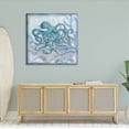 thumbnail image 2 of Layered Octopus Coral Botanicals Animals & Insects Graphic Art Gallery Wrapped Canvas Print Wall Art, 2 of 7