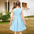 thumbnail image 6 of BJUTIR Dresses For Girls Size 7-8 Y Girl Casual Sleeveless Dress With Pockets Playful And Comfortable Summer Outfit For Toddlers And Kids Sky Blue Sundress, 6 of 7