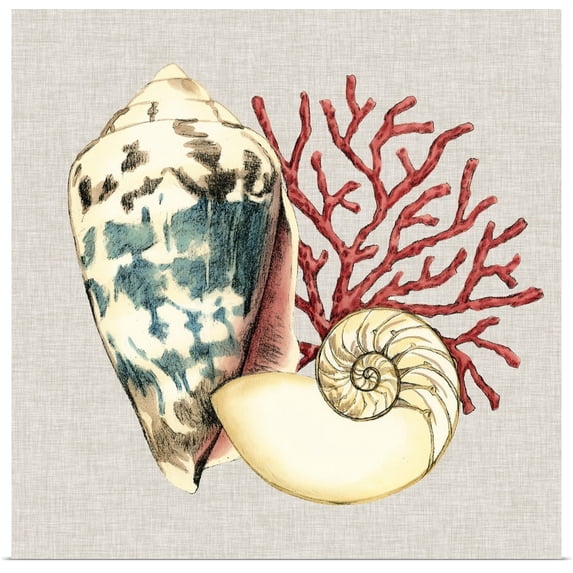 Great BIG Canvas | Rolled Megan Meagher Poster Print entitled By the Seashore I