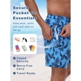 thumbnail image 4 of DAKIMOE Mens Swim Trunks 2 in 1 Swim Shorts with Compression Liner Quick Dry Swimsuits Bathing Suits Stretch Swimming Board Shorts Beach Swimwear with Zipper Pockets, 4 of 9