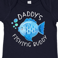 thumbnail image 4 of Inktastic Daddy's Fishing Buddy with Cute Blue Fish Boys or Girls Baby Bodysuit, 4 of 5