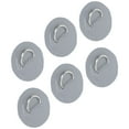 thumbnail image 3 of 6 Pieces with Stainless Steel Hooks for Bungee Cord Applications Gray PVC D-Ring Elastic Rope Set, 3 of 8