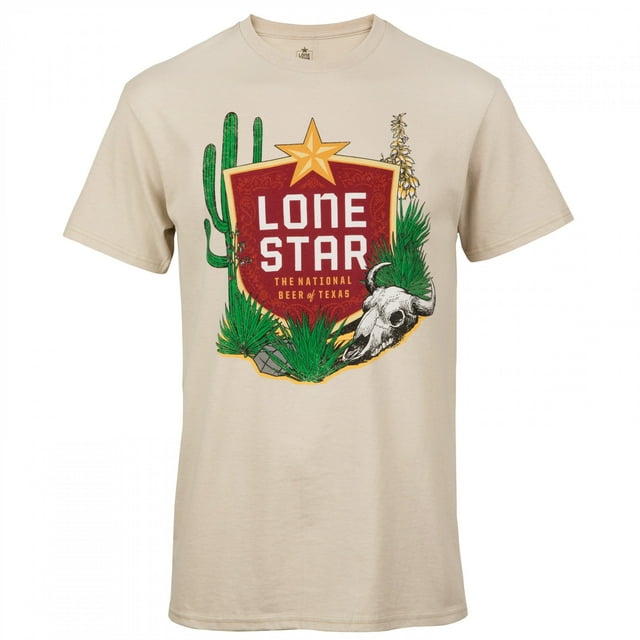 Lone Star Bière Texas Désert T-Shirt-Large