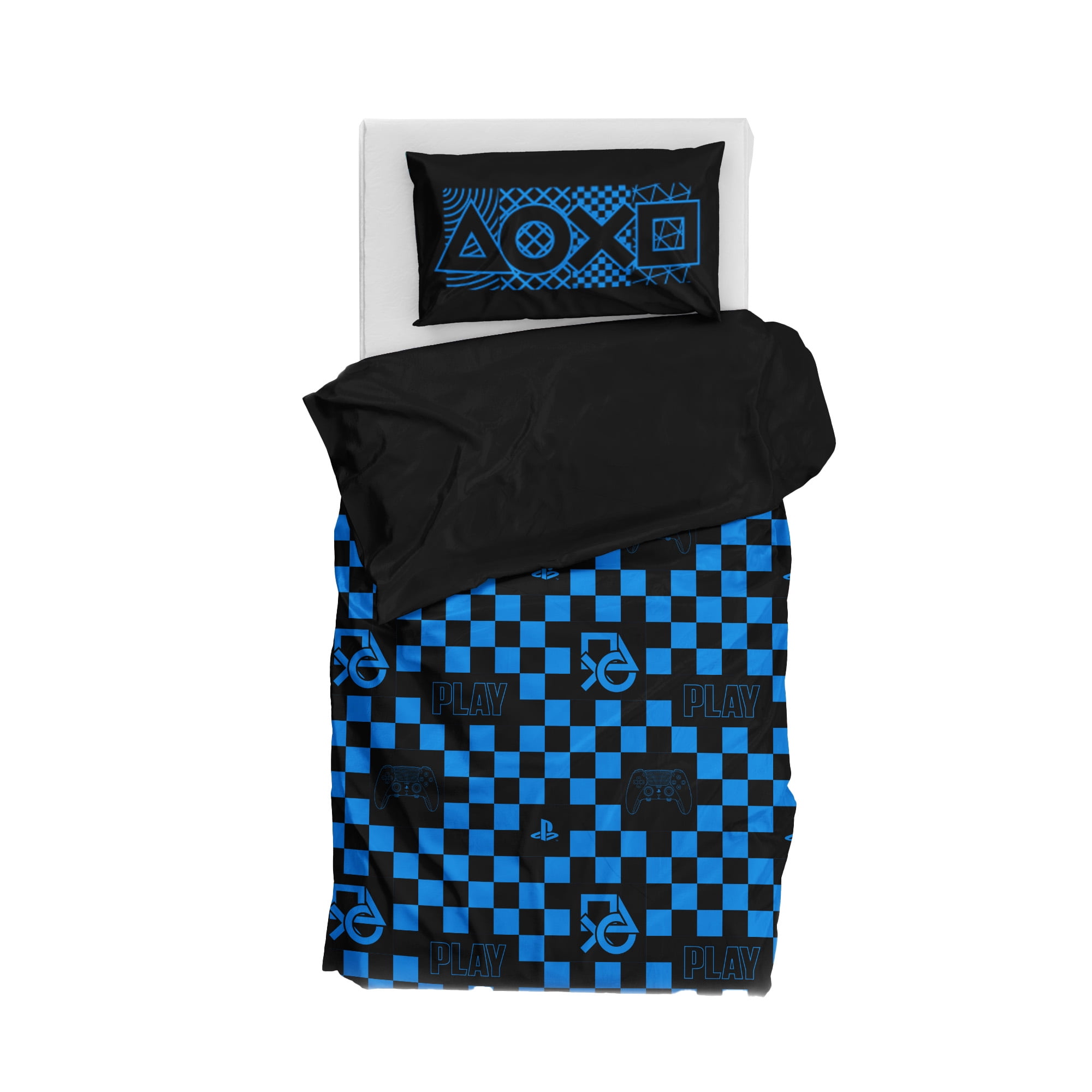 Playstation Game On Player 2 Piece Twin/Full Comforter & Pillowcase Set for Kids