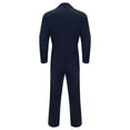 thumbnail image 4 of CHICTRY Men's Long Sleeve Zipper Coveralls Lightweight Mechanics Jumpsuits Workwear Work Overalls Navy Blue 3XL, 4 of 7