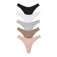 thumbnail image 1 of Tanga Panties Victoria's Secret ROSA de algodón para mujer (L), 1 of 5