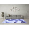 thumbnail image 3 of Ahgly Company Indoor Square Abstract Blue Contemporary Area Rugs, 3' Square, 3 of 4