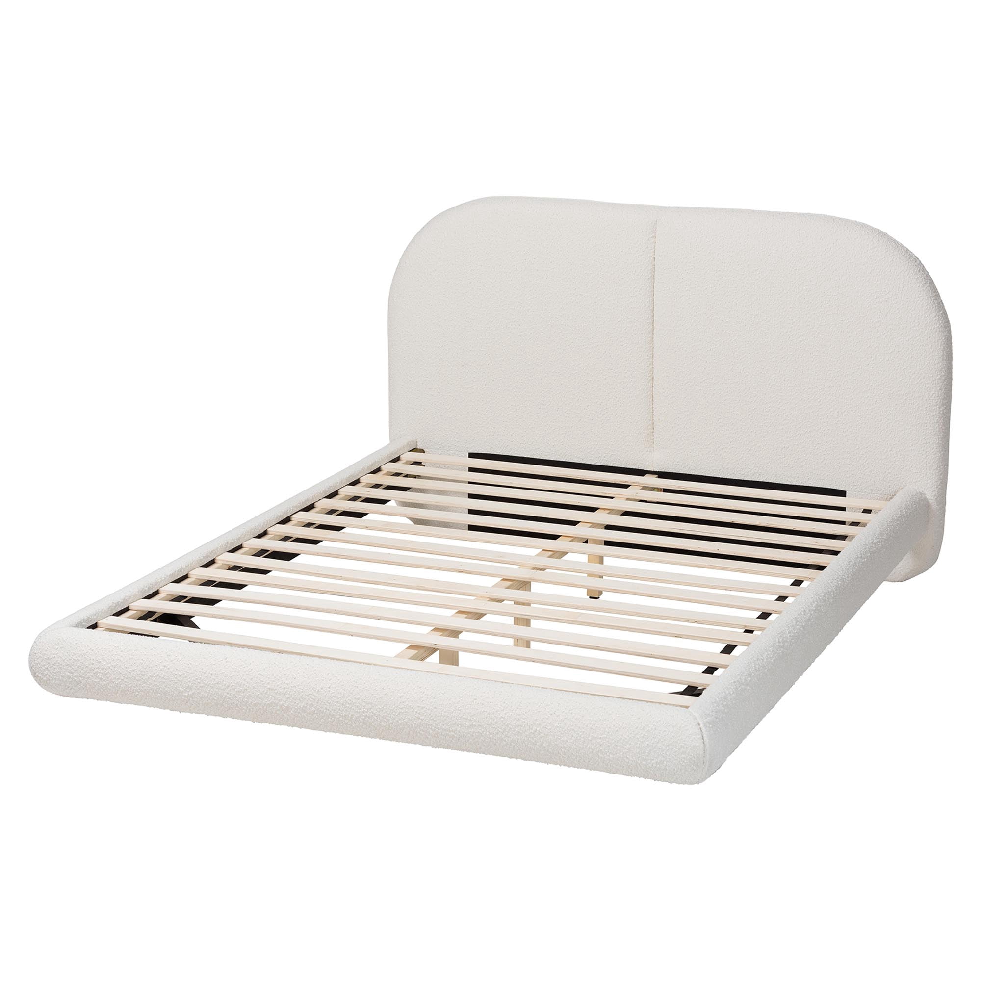 Baxton Studio Cachet Modern Floating Bed, Queen, Cream